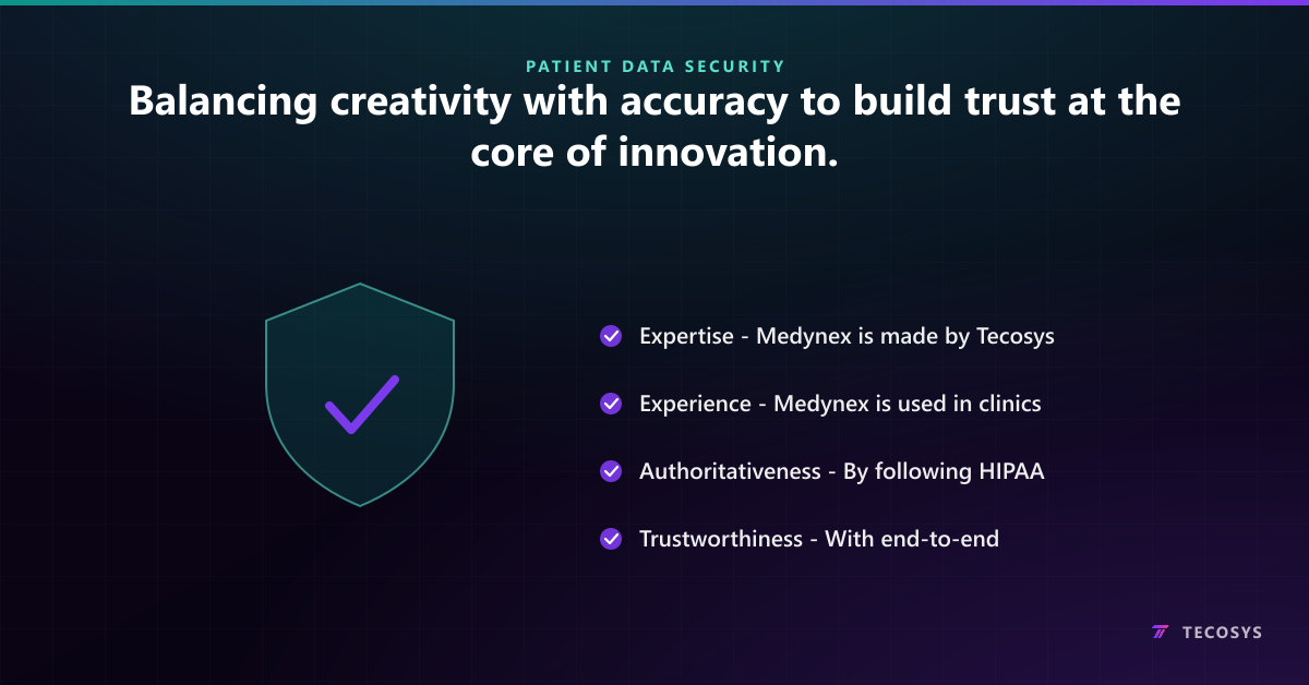 Balancing creativity with accuracy to build trust at the core of innovation.